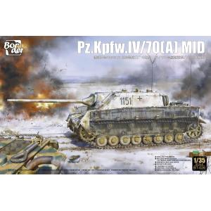 BORDER MODEL: 1/35; PZ.KPFW. Jagdpanzer IV/70 A Mid, with PE parts and Metal Gun Barrel