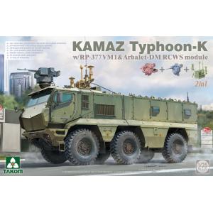 TAKOM MODEL: 1/35; KAMAZ Typhoon-K w/RP-377VM1&Arbalet-DM RCWS module - 2 in 1
