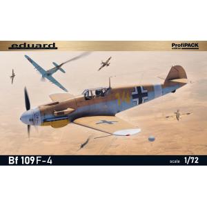 EDUARD: 1/72; The ProfiPACK edition kit of German WWII fighter plane Bf 109F-4