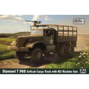 IBG MODELS: 1/72; Diamond T 968 Softcab Cargo Truck with M2 Machine Gun