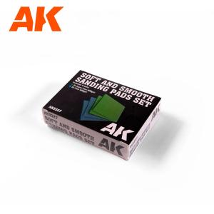 AK INTERACTIVE: Soft and Smooth Sponge Sandpaper SET 4 units