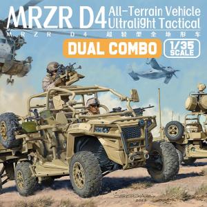 MAGIC FACTORY: 1/35; MRZR D4 Ultralight Tactical All-Terrain Vehicle (Dual  Combo/2 kit per scatola) 
