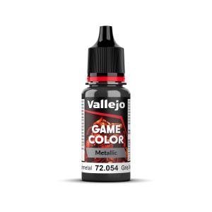 Vallejo Game Color: Metal Dark Gunmetal - 18 ml.