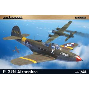 EDUARD: 1/48; ProfiPACK edition kit of US WWII fighter aircraft P-39N Airacobra
