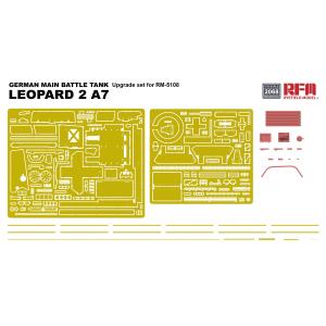 RYE FIELD MODEL: 1/35; Upgrade set per kit RFM5108 Leopard 2A7 (SET di dettaglio fotoinciso)