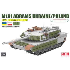 RYE FIELD MODEL: 1/35; M1A1 ABRAMS UKRAINE/POLAND 2in1 Limited Edition