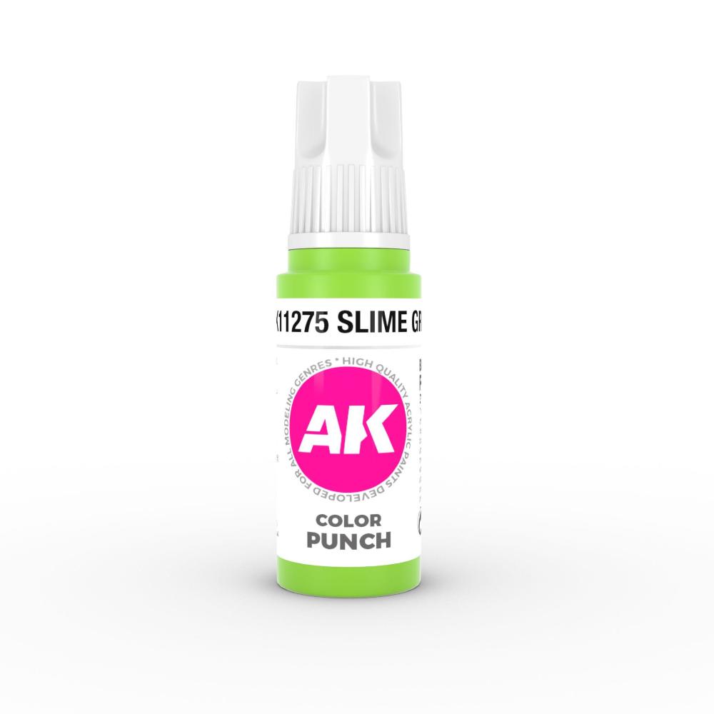 AK INTERACTIVE: colore acrilico 3rd Generation Slime green COLOR PUNCH 17  ml AK INTERACTIVE AK11275