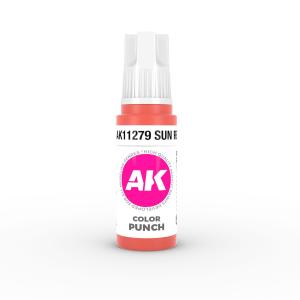 AK INTERACTIVE: colore acrilico 3rd Generation Sun Red COLOR PUNCH 17 ml17 ml
