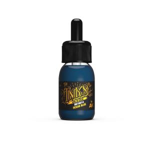 AK INTERACTIVE: The INKS Ocean Blue 30 ml - inchiostro