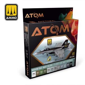 AMMO of MIG: Atom Paint Sets (12 colori per set) Modern USAF-NAVY Colors