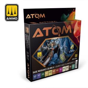 AMMO of MIG: Atom Paint Sets (12 colori per set) Basic Wargames Colors II