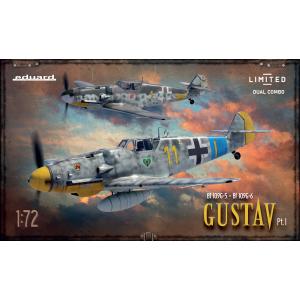 EDUARD: 1/72; GUSTAV pt.1 DUAL COMBO The Limited edition of the kit of the famous German WWII fighter aircraft Bf 109G