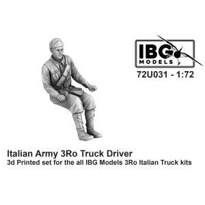IBG MODELS: 1/72; Italian Army 3Ro Truck Driver (stampato in 3D - 1 figura)