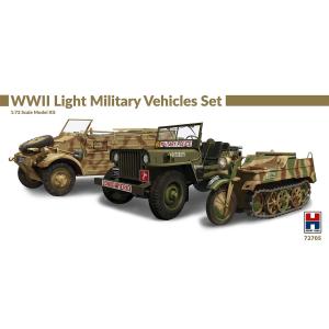 Hobby 2000: 1/72; WWII Light Military Vehicles Set (ACADEMY + CARTOGRAF)