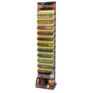 Espositore Metallico Con Gamma Ammo Atom (Atom-20000 - Atom-20179), 180 Colori Atom 20 Ml X 6 Pz Ciascuno