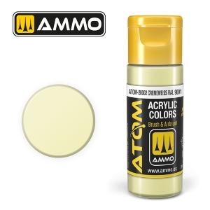 ATOM by Ammo of Mig COLOR Cremeweiss RAL 9001; acrylic paint 20ml
