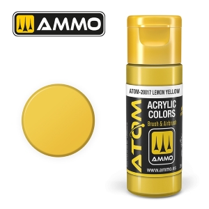 ATOM by Ammo of Mig COLOR Lemon Yellow; acrylic paint 20ml
