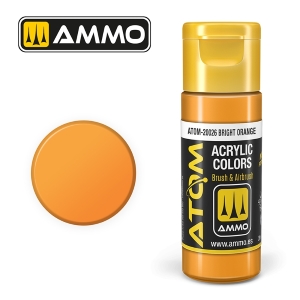 ATOM by Ammo of Mig COLOR Bright Orange; acrylic paint 20ml