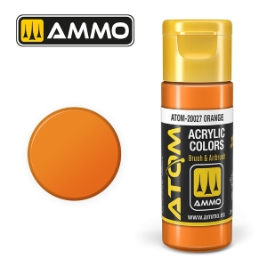ATOM by Ammo of Mig COLOR Orange; acrylic paint 20ml
