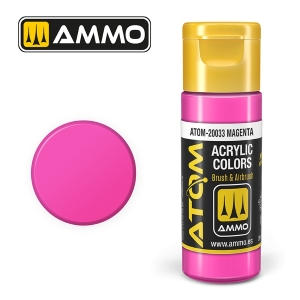 ATOM by Ammo of Mig COLOR Magenta; acrylic paint 20ml