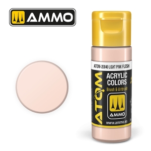 ATOM by Ammo of Mig COLOR Light Pink Flesh , pittura acrilica da 20ml