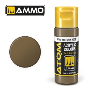 ATOM by Ammo of Mig COLOR Dark Wood; acrylic paint 20ml