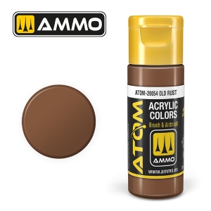 ATOM by Ammo of Mig COLOR Old Rust; acrylic paint 20ml