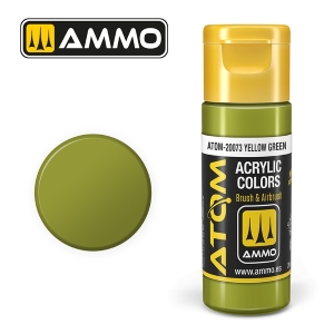 ATOM by Ammo of Mig COLOR Yellow Green; acrylic paint 20ml