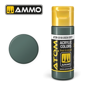 ATOM by Ammo of Mig COLOR Green Grey; acrylic paint 20ml