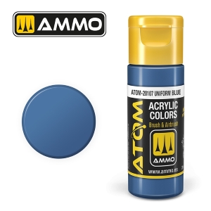 ATOM by Ammo of Mig COLOR Uniform Blue; acrylic paint 20ml