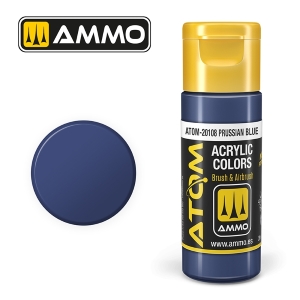 ATOM by Ammo of Mig COLOR Prussian Blue; acrylic paint 20ml