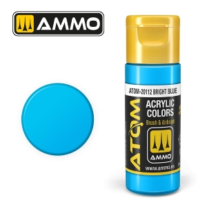 ATOM by Ammo of Mig COLOR Bright Blue; acrylic paint 20ml
