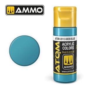ATOM by Ammo of Mig COLOR Green Blue; acrylic paint 20ml
