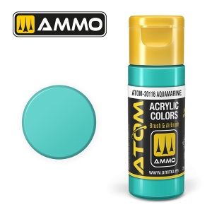 ATOM by Ammo of Mig COLOR Aquamarine; acrylic paint 20ml