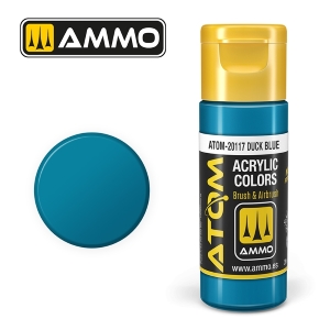 ATOM by Ammo of Mig COLOR Duck Blue; acrylic paint 20ml