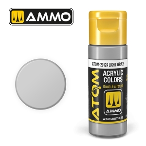 ATOM by Ammo of Mig COLOR Light Gray; acrylic paint 20ml