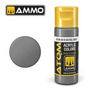 ATOM by Ammo of Mig COLOR Neutral Gray; acrylic paint 20ml