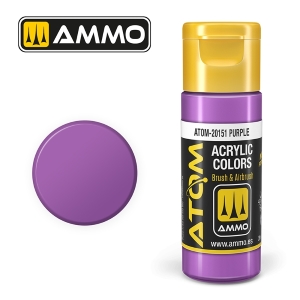 ATOM by Ammo of Mig COLOR Purple; acrylic paint 20ml