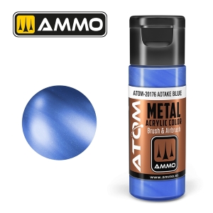 ATOM by Ammo of Mig METALLIC Aotake Blue; acrylic paint 20ml