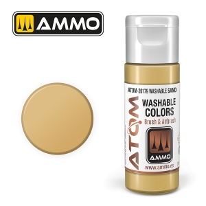 ATOM by Ammo of Mig WASHABLE Sand; acrylic paint 20ml