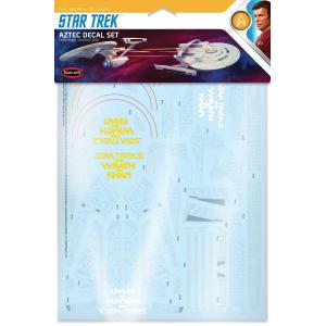 POLAR LIGHT: 1:1000 Star Trek Aztec Decal Set
(Da utilizzare con i kit Enterprise e Reliant)