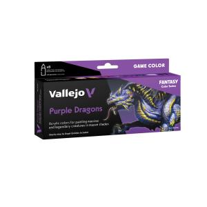 Vallejo Game Color  8 colors set Purple Dragons 18 ml