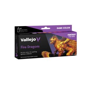 Vallejo Game Color  8 colors set Fire Dragons 18 ml