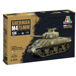 ITALERI: 1/56 M4 SHERMAN 75mm