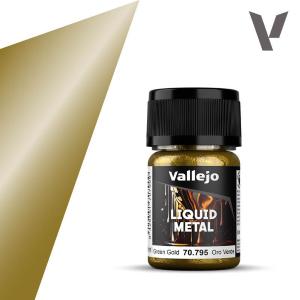 Vallejo Liquid Gold Alcohol-based metallics Green Gold 35 ml