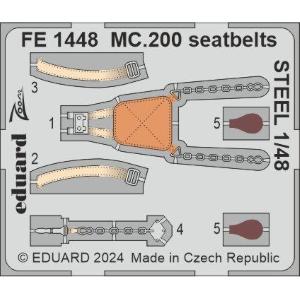 EDUARD: 1/48 ; MC.200 seatbelts - set di fotoincisioni per kit ITALERI
