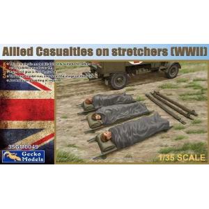 GECKO: 1/35; Allied Casualties On Stretchers (WWII)