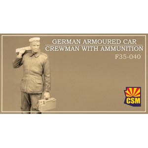 Copper State Models: 1/35; German armoured car crewman with ammunition