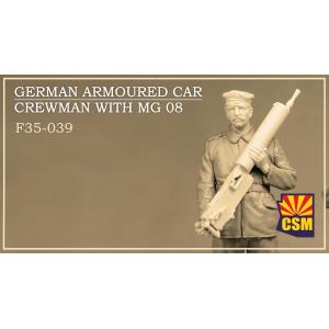 Copper State Models: 1/35; German armoured car crewman with MG 08