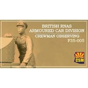 Copper State Models: 1/35; British RNAS Armoured Car Division crewman obserwing